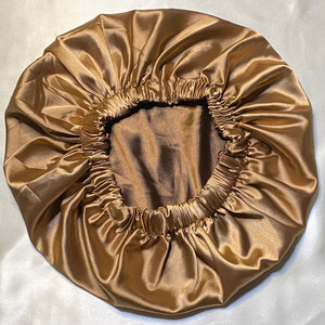 Brown and Gold | Reversible Bonnet